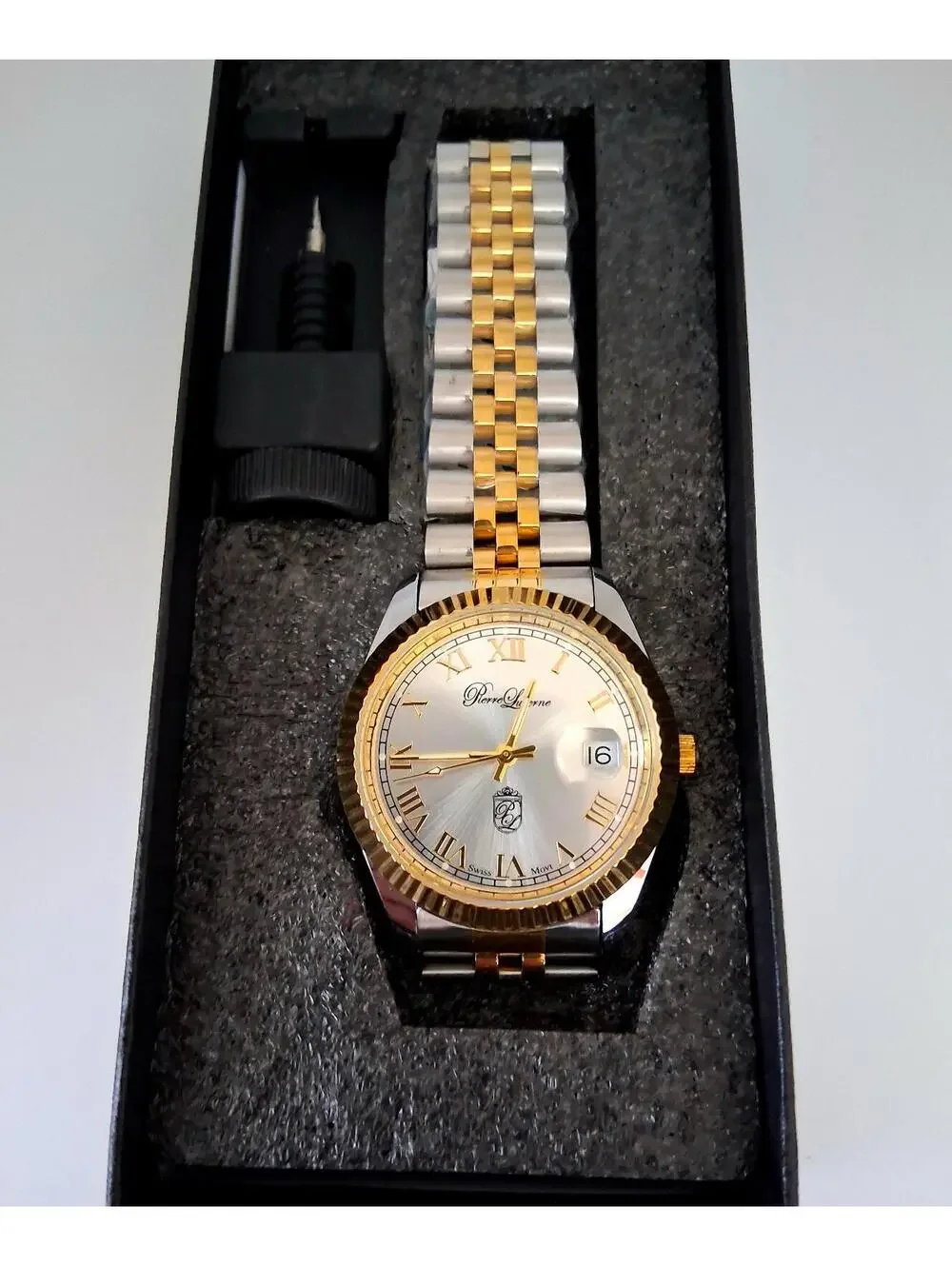 NEW Pierre Lucerne Jubilee President Date Just Men's Watch